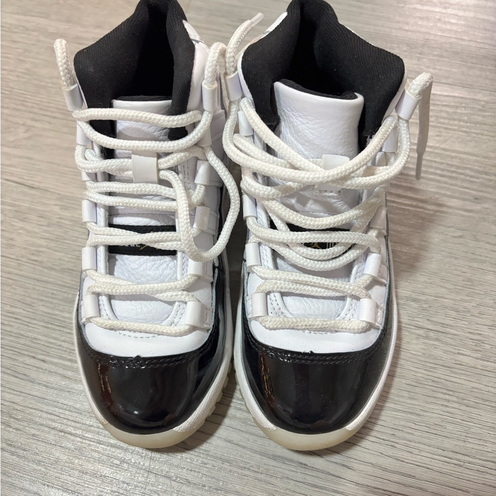 Jordan Kids Black and White Sneakers